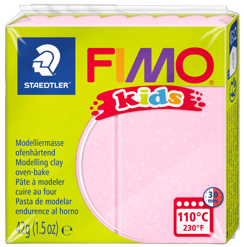 FIMO kids Pâte à modeler, à cuire au four, 42 g, rose pearl