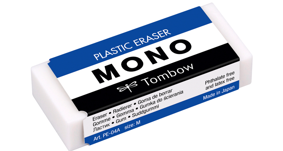 Tombow Gomme en plastique 'MONO M', blanc