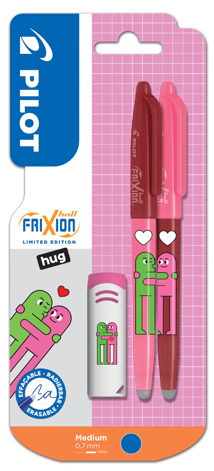 Pilot Stylo roller FRIXION BALL 07 Friends 'Hug hearts'