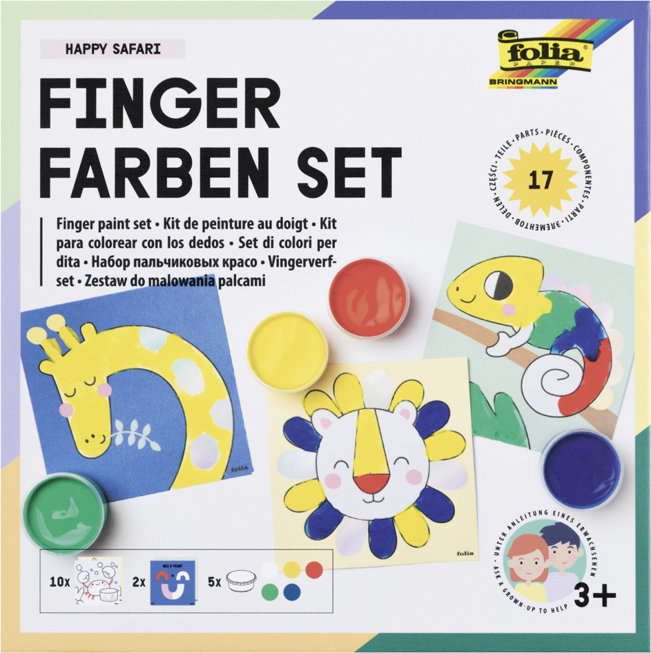 folia Kit de gouache aux doigts 'HAPPY SAFARI'