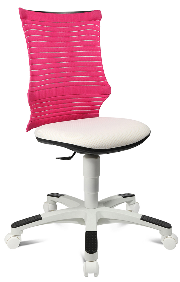 Topstar Chaise de bureau enfant 'S'neaker', blanc/rose vif