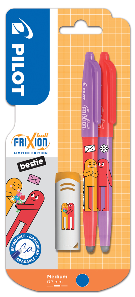 Pilot Stylo roller FRIXION BALL 07 Friends 'Bestie flowers'