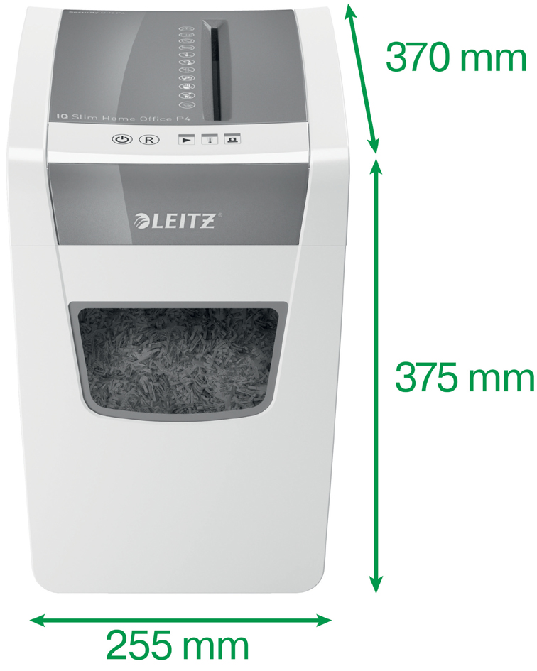 Destructeur de documents IQ Home Office Slim, dimensions