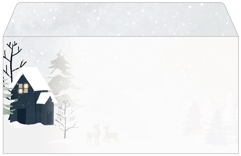 papier Enveloppe à motif de Noël 'Cozy Christmas Watercolor'