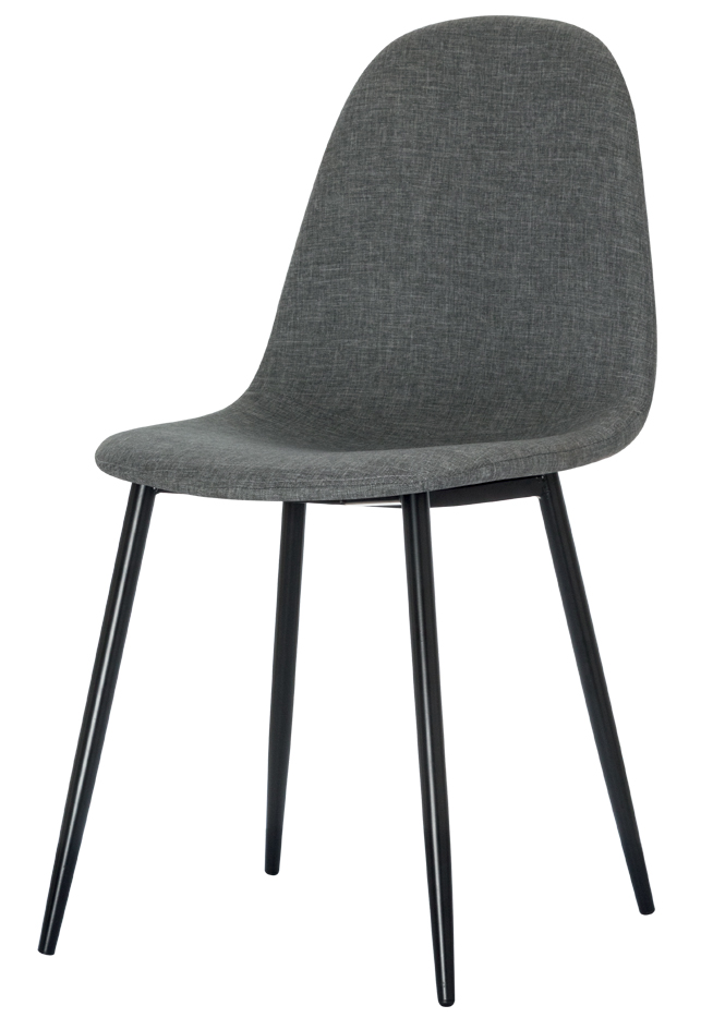 PAPERFLOW Chaise visiteur MUST, set de 2, gris