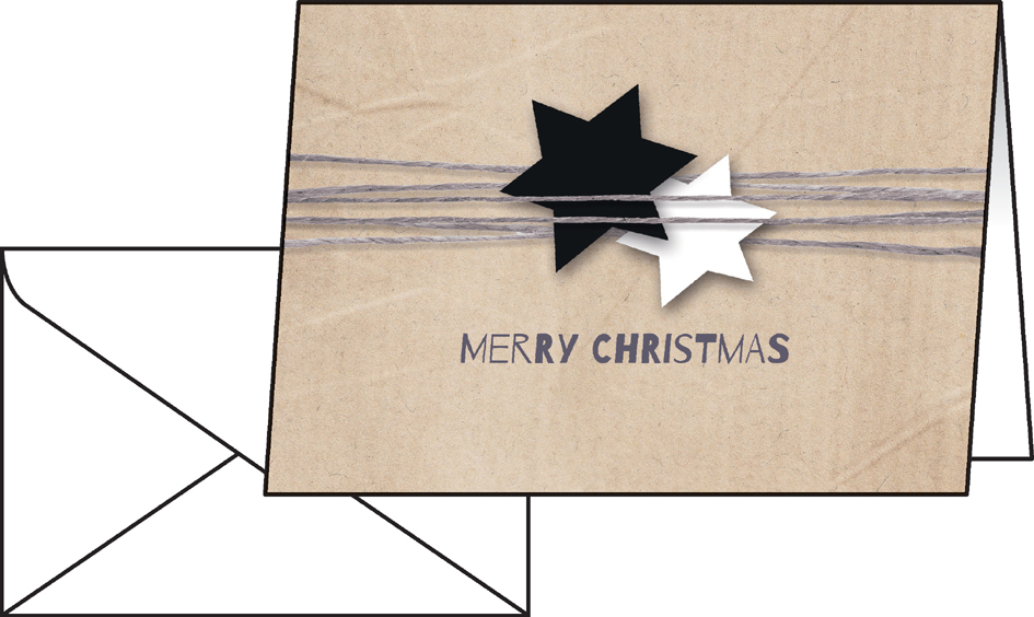 sigel Carte de Noël 'Christmas Wrapping', A6, 250 g/m2