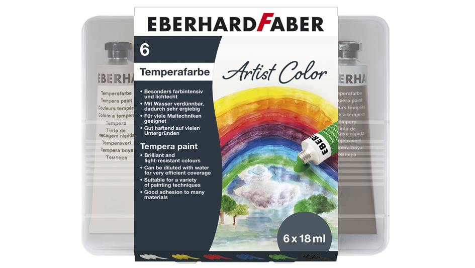 EBERHARD FABER Gouache Artist Color, étui de 6