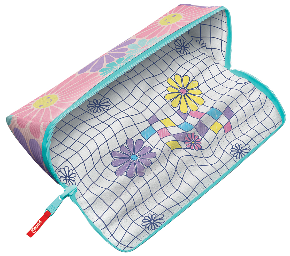 Trousse XXL FANCY "PASTEL LOVELY DAISY", coloriée