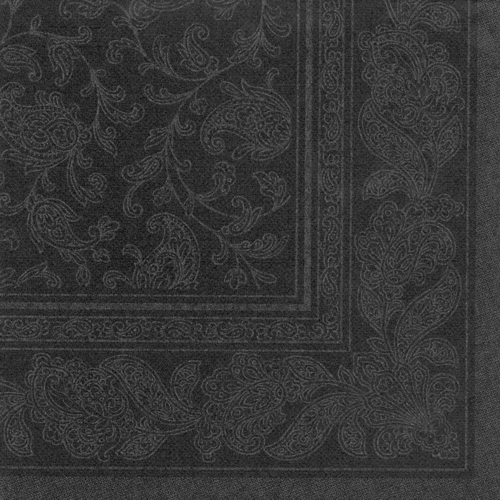 PAPSTAR Serviette 'ROYAL Collection Ornaments', noir