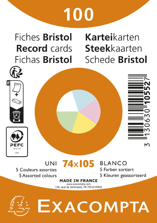 Fiches bristol, A7