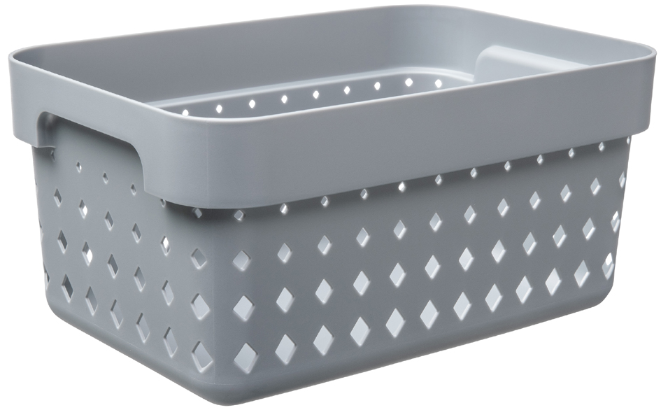 NHG Bac de rangement SEOUL BASKET S, PP, gris