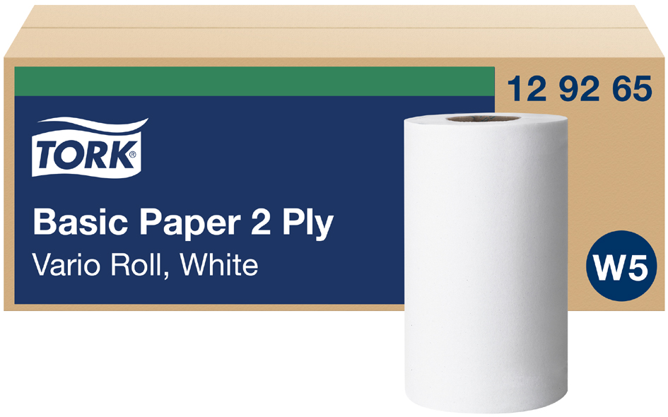 TORK Rouleau nettoyant multi-usage, 2 couches, 55 m, blanc