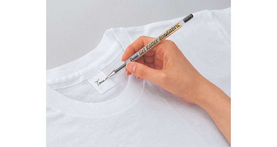 Roller encre gel pour textiles BN15, exemple d'utilisation