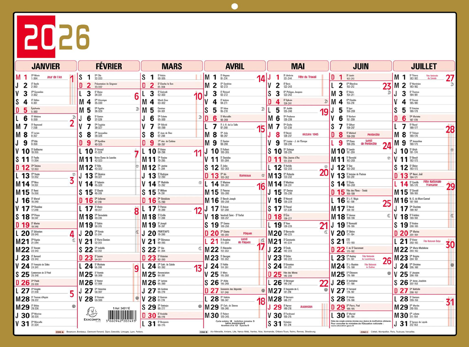 Calendrier français