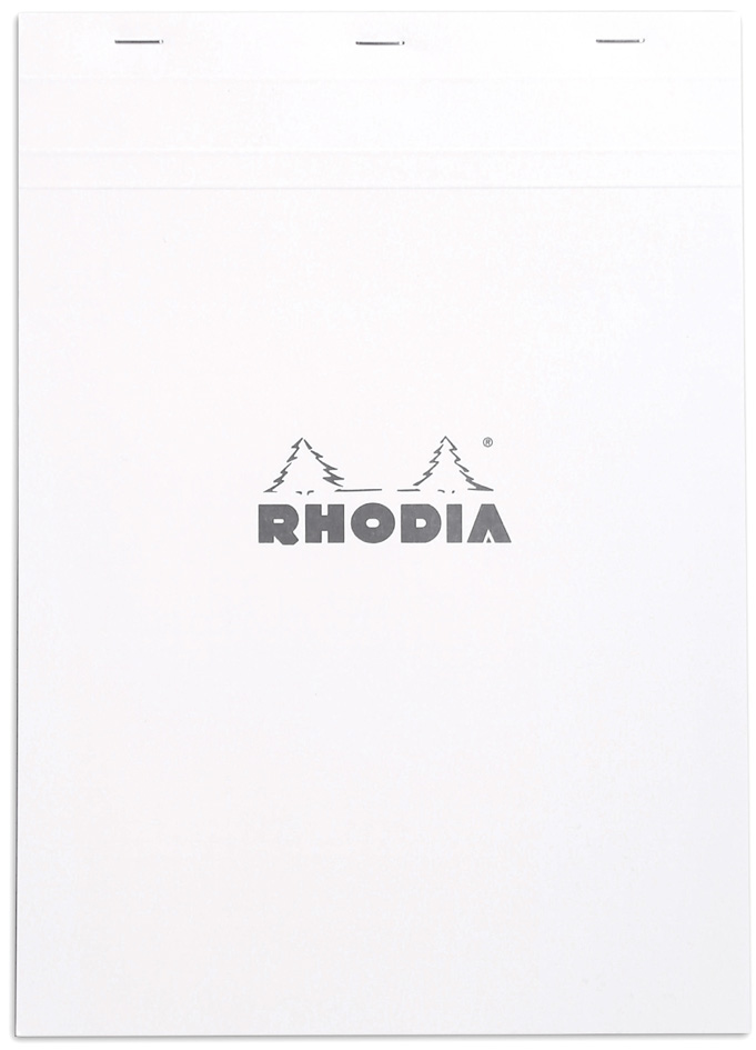 RHODIA Bloc agrafé No. 18, format A4, quadrillé 5x5, blanc