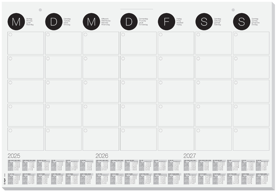 Sous-mains / Calendrier mural