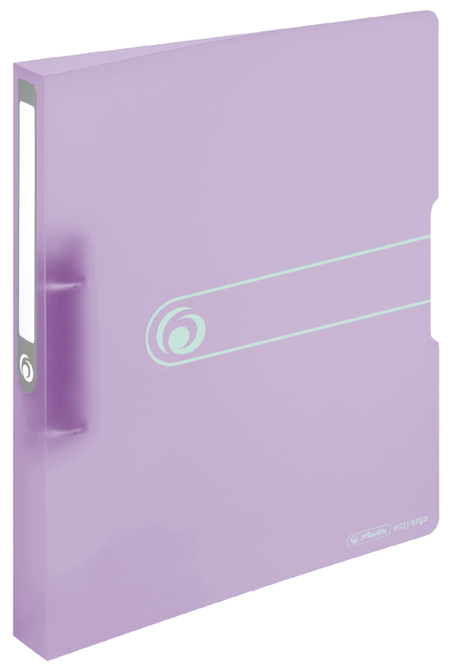 Classeur à anneaux easy orga to go Pastel, lilas-transparent