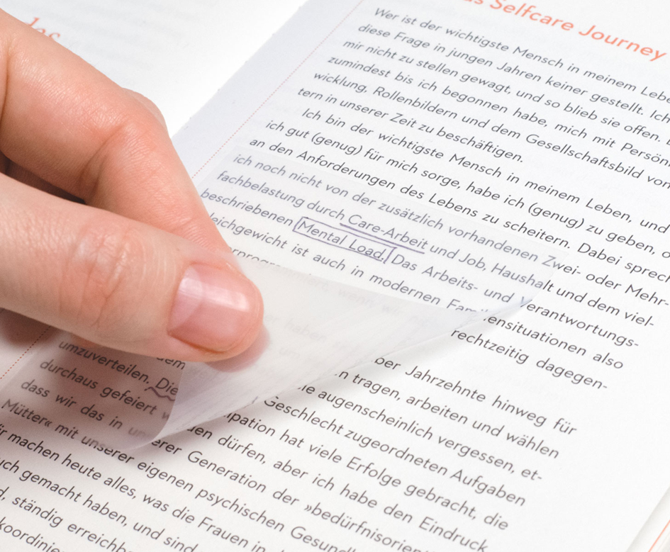 Notes adhésives, transparent