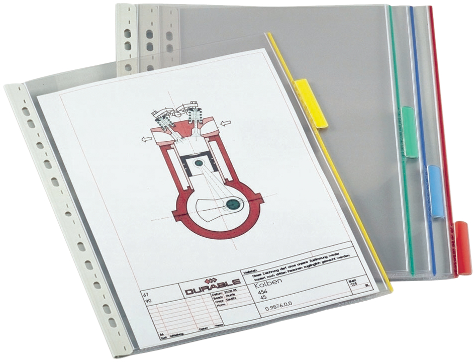 DURABLE Plaque pochette FUNCTION, A4, transparent