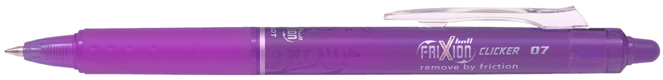 PILOT Stylo roller FRIXION BALL CLICKER 07, mauve
