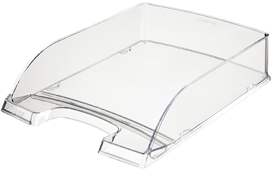 LEITZ Corbeille à courrier Plus transparent, A4, polystyrène