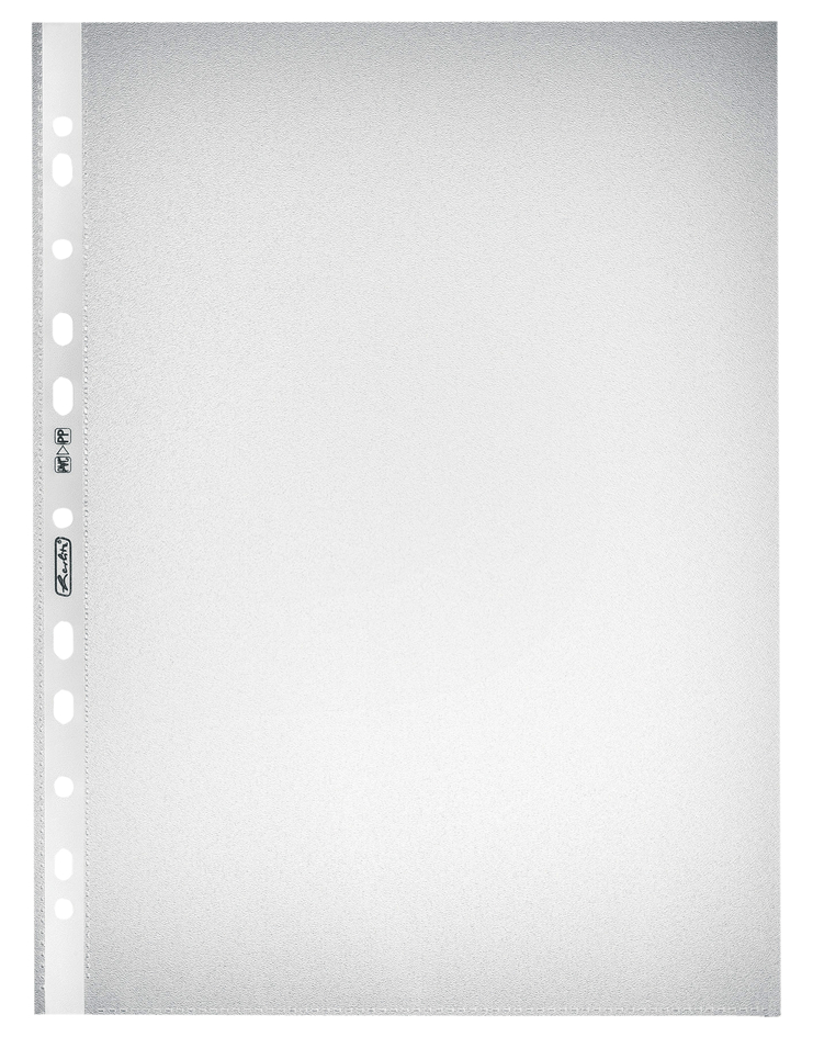 herlitz Pochette perforée, A4, 0,05 mm, transparent lisse