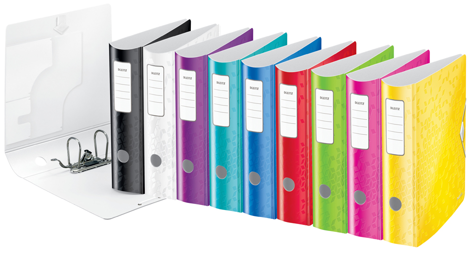 LEITZ Classeur Active WOW, 180 degrés, 60 mm, assorti
