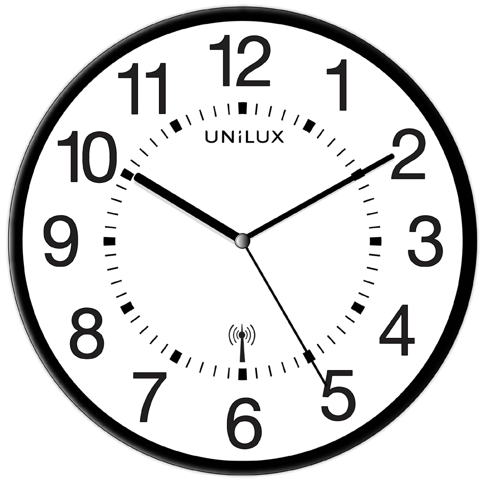 UNiLUX Horloge murale radio-pilotée 'MAXI WAVE', noir