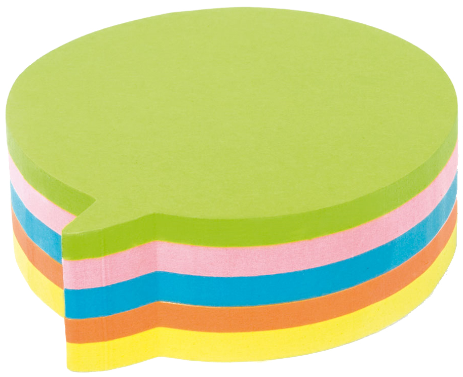 Cube de notes ahdésives, couleurs assorties