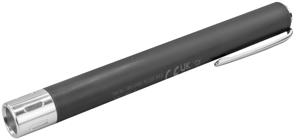 ANSMANN Lampe stylo PLC15B, avec ampoule, noir/argent