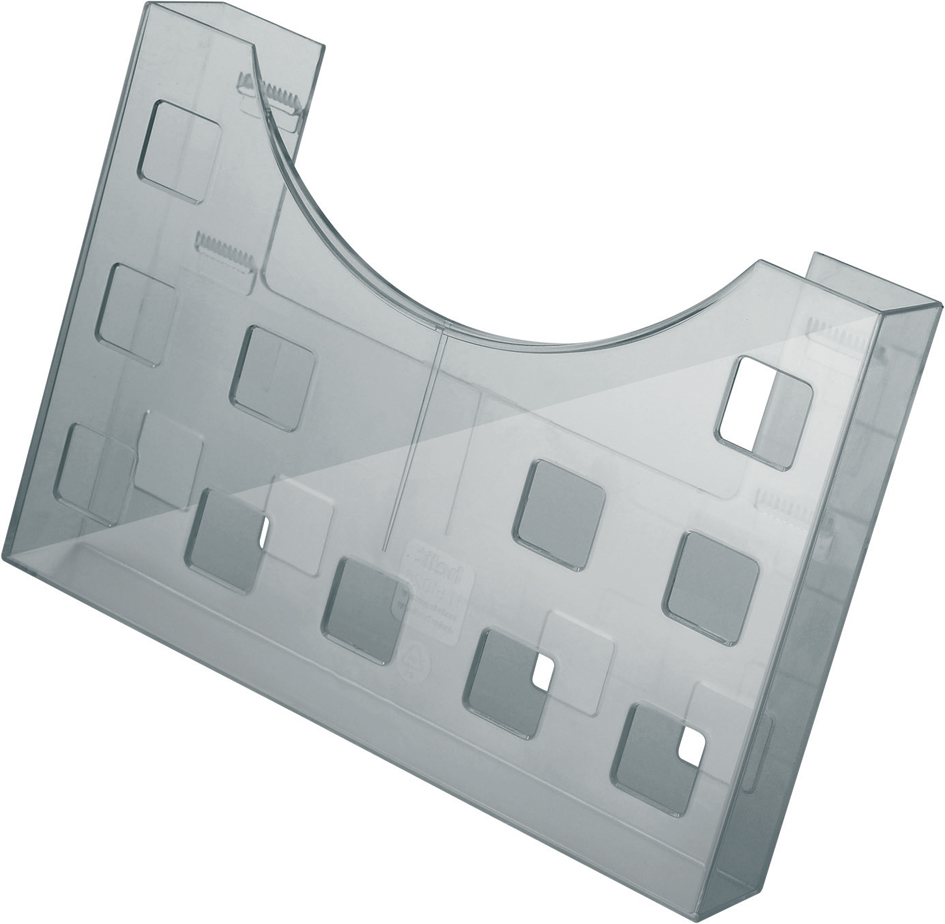 helit Porte-brochures 'the grid', A5/2x A6, gris transparent