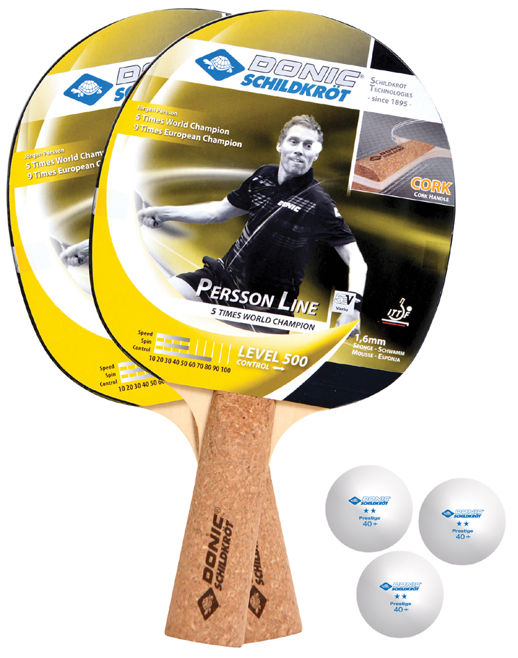 DONIC SCHILDKRÖT Kit de tennis de table 'Persson 500 Kork'