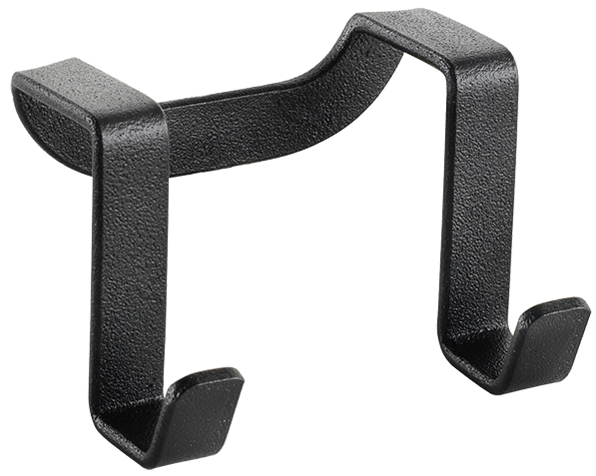 metaltex Crochet double Galileo LAVA, noir mat