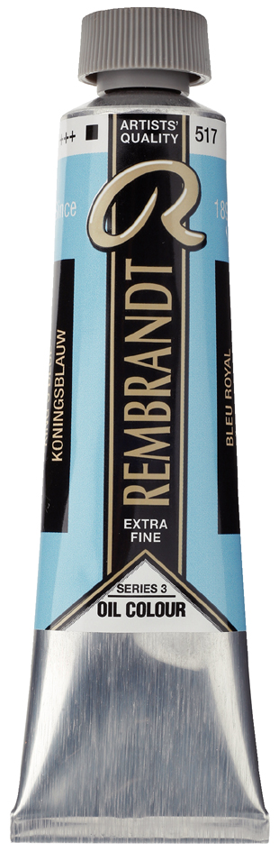 ROYAL TALENS Peinture à l'huile Rembrandt, 40 ml, bleu roi