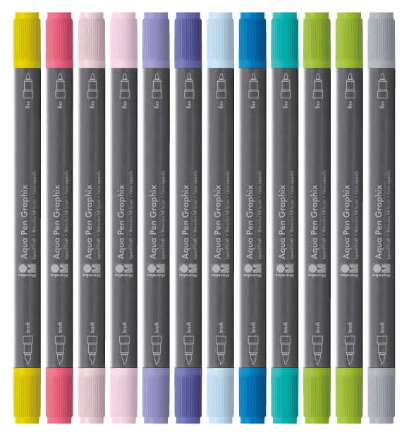 Feutre aquarellable GRAPHIX AQUA PEN  "ICE ICE BABY"