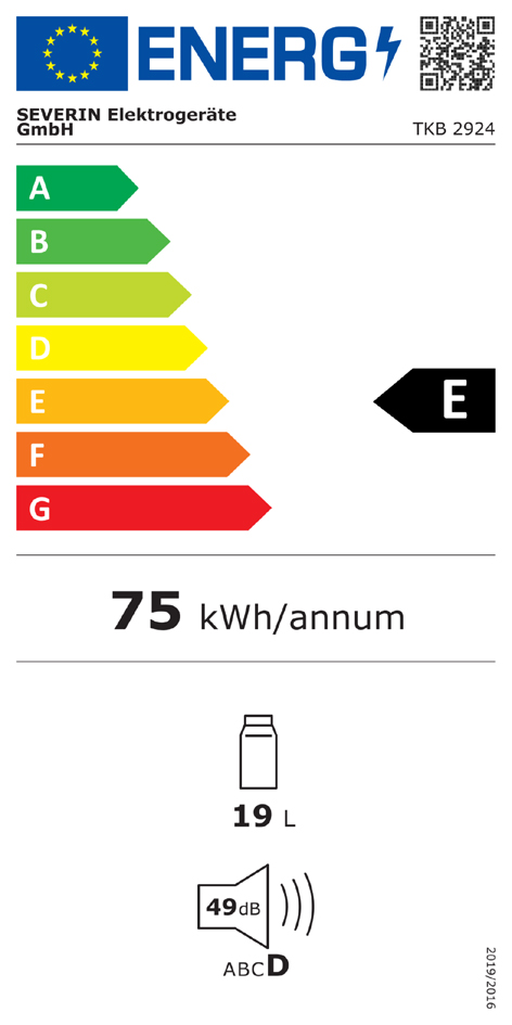 Etiquette d'efficacité énergétique
