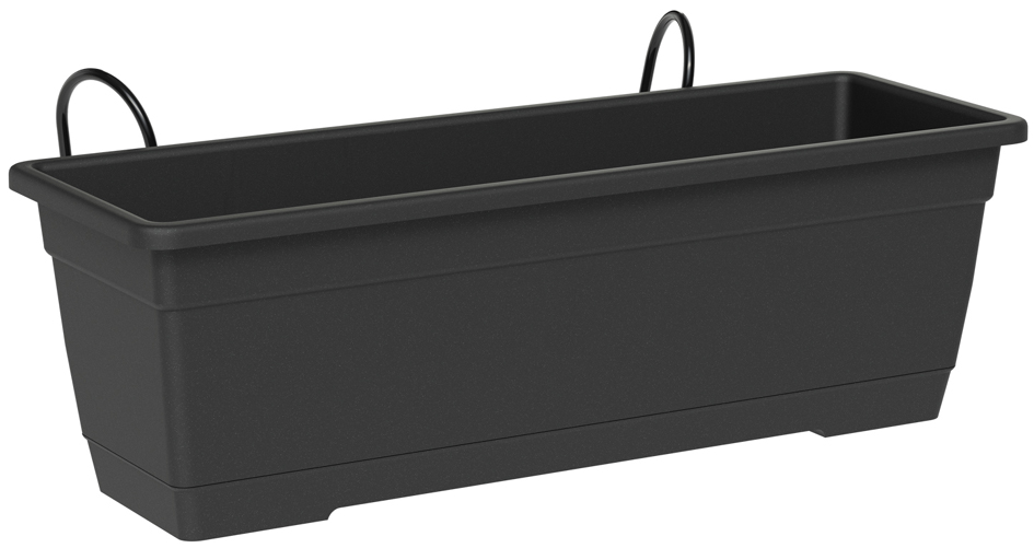 tera Kit de jardinière 'Birka', support inclus, anthracite