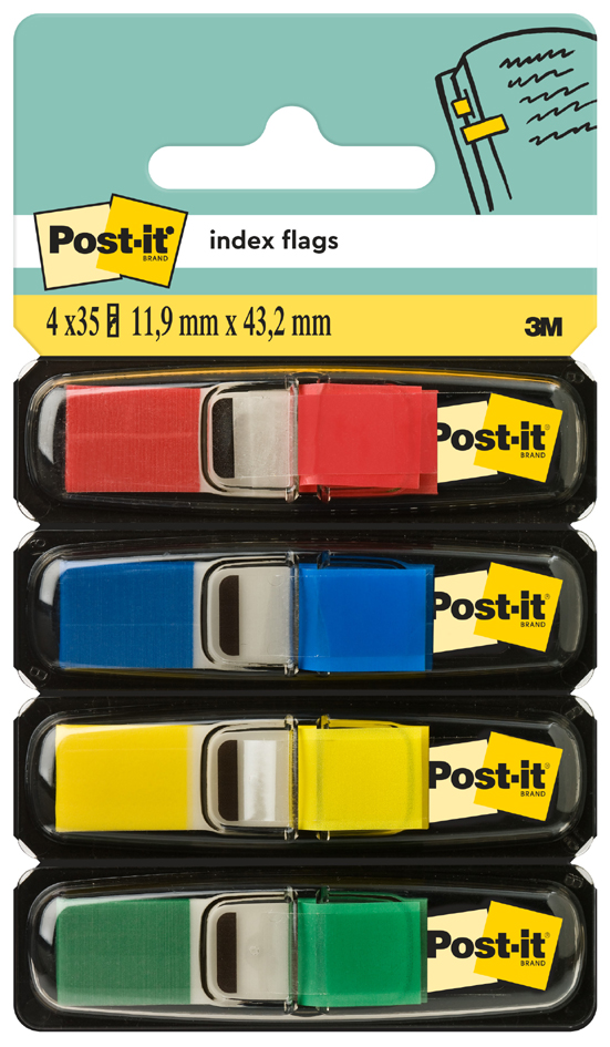 Post-it Marque-page Index mini, 11,9 x 43,2 mm, standard
