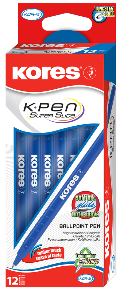 Stylo à bille jetable K-PEN Super Slide K0, bleu