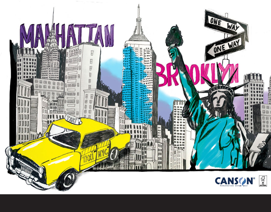 Visuel de référence: Carton à dessin STUDIO CREATIF "New York"