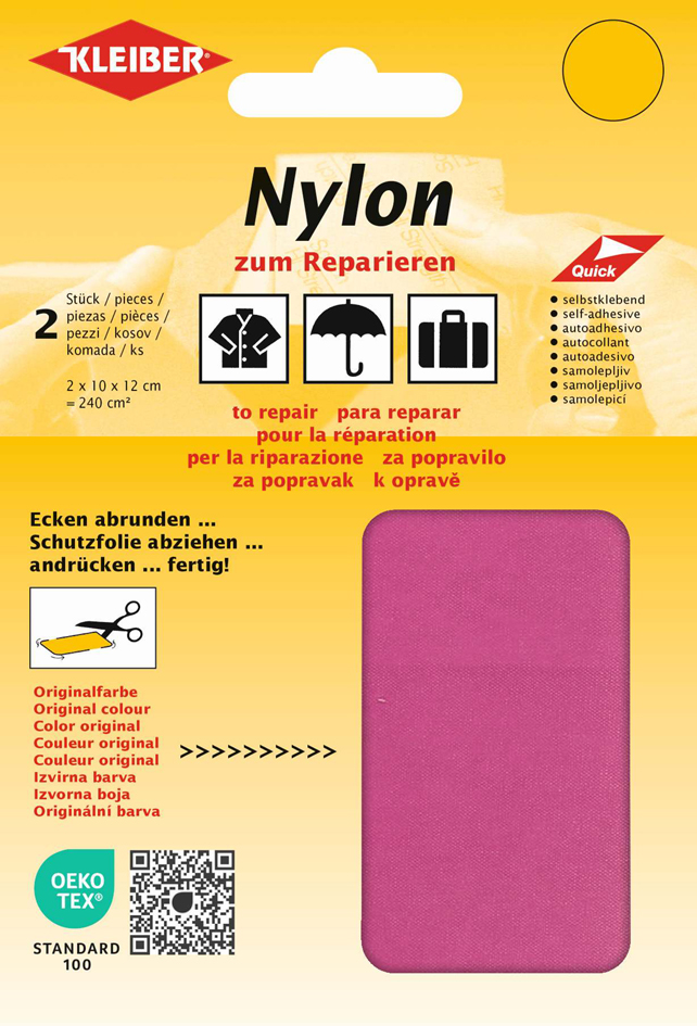 KLEIBER Pièce de réparation nylon, autocollant, pink