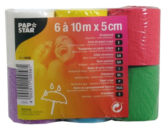 Banderolles de papier crépon