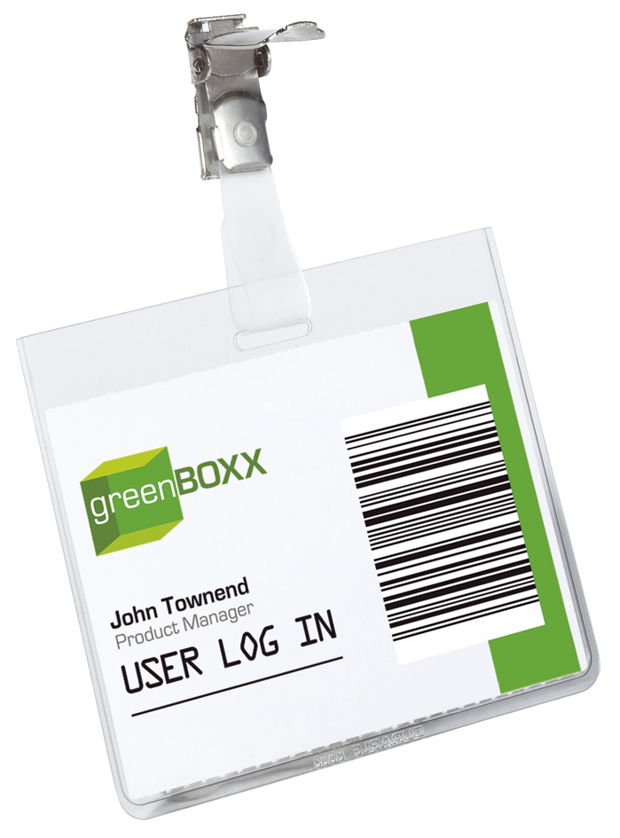 Visuel de référence: badge nominatif, (L)90 x (H)60 mm