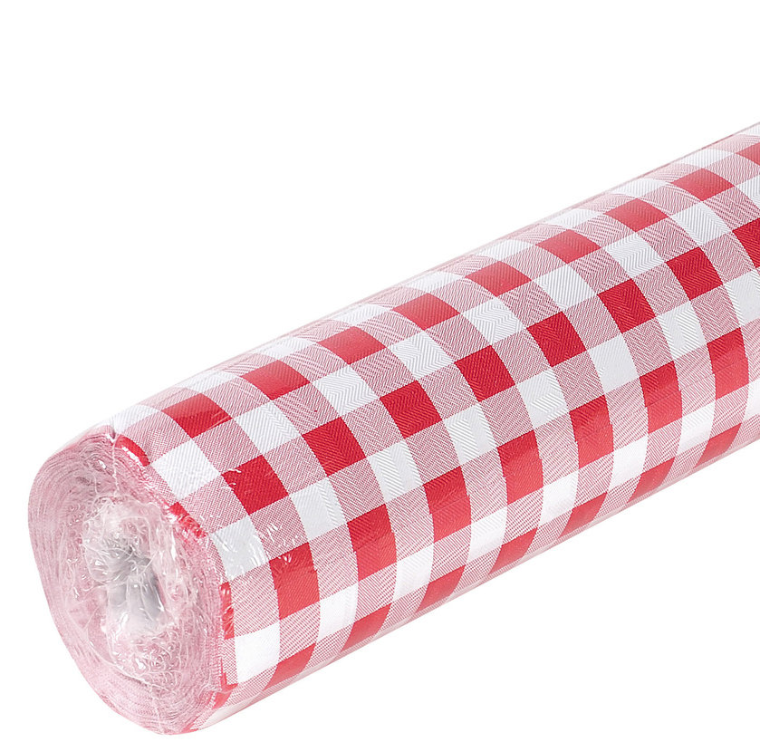 PROnappe Nappe en papier damassé 'Vichy', (l)1,18 x(L)10,0 m