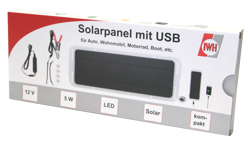 Chargeur de batterie solaire pour voiture, emballage
