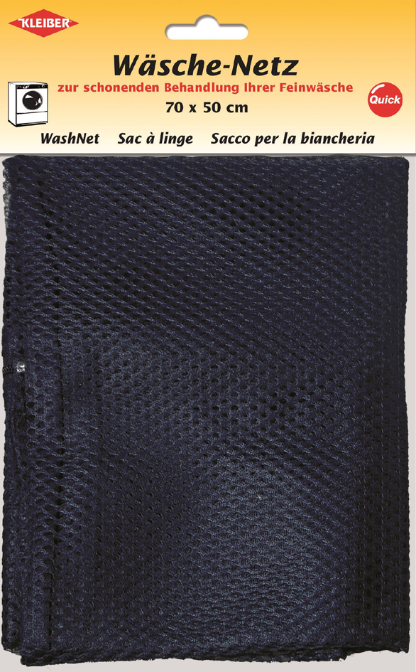 KLEIBER Filet à linge, fermeture à zip, 700 x 500 mm, bleu
