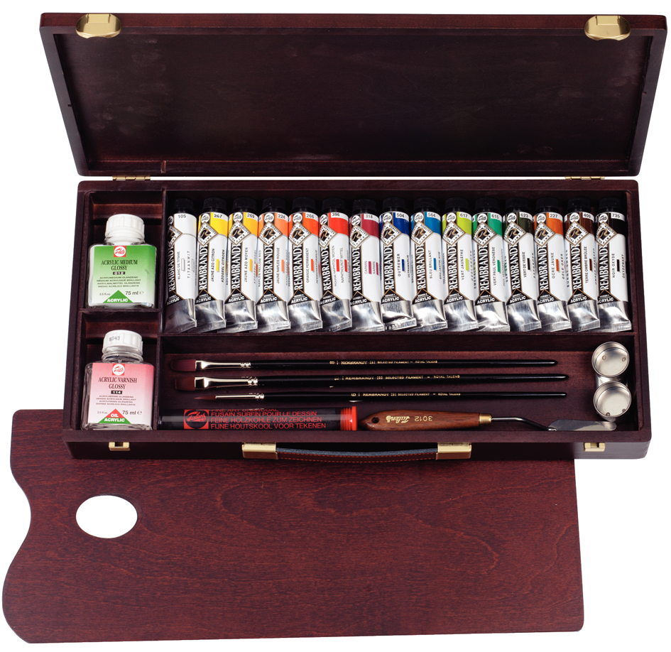 ROYAL TALENS REMBRANDT Coffret acrylique BOX PROFESSIONAL