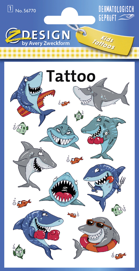 ZDesign KIDS Tatouage enfants 'requins'