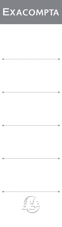 EXACOMPTA Etiquette de dos de classeur, 28 x 185 mm, blanc