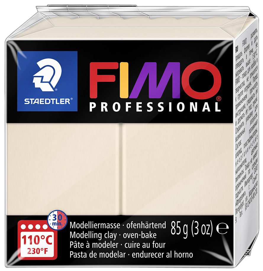 FIMO PROFESSIONAL Pâte à modeler, à cuire au four, beige
